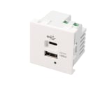 Erard - Plastron de charge - 1 x USB AF 2.1A + 1 x USB CF 3 A / 5V - 21W