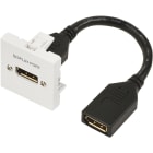 Erard - Plastron câblé 2 modules - DP 1.2 - obturateur LEGRAND - 4K/60ips -- 0m20