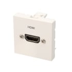 Erard - Plastron HDMI avec taversée droite - AF/AF - 2 modules - obturateur LEGRAND