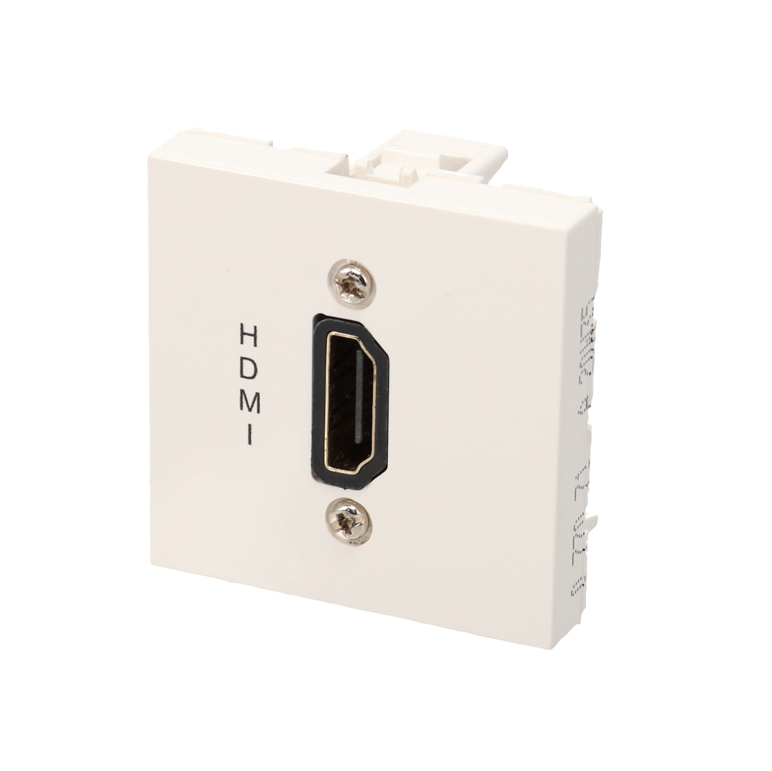 Erard - Plastron HDMI avec taversée coudée - - AF/AF - 2 modules - obturateur LEGRAND