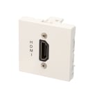 Erard - Plastron HDMI avec taversée coudée - - AF/AF - 2 modules - obturateur LEGRAND