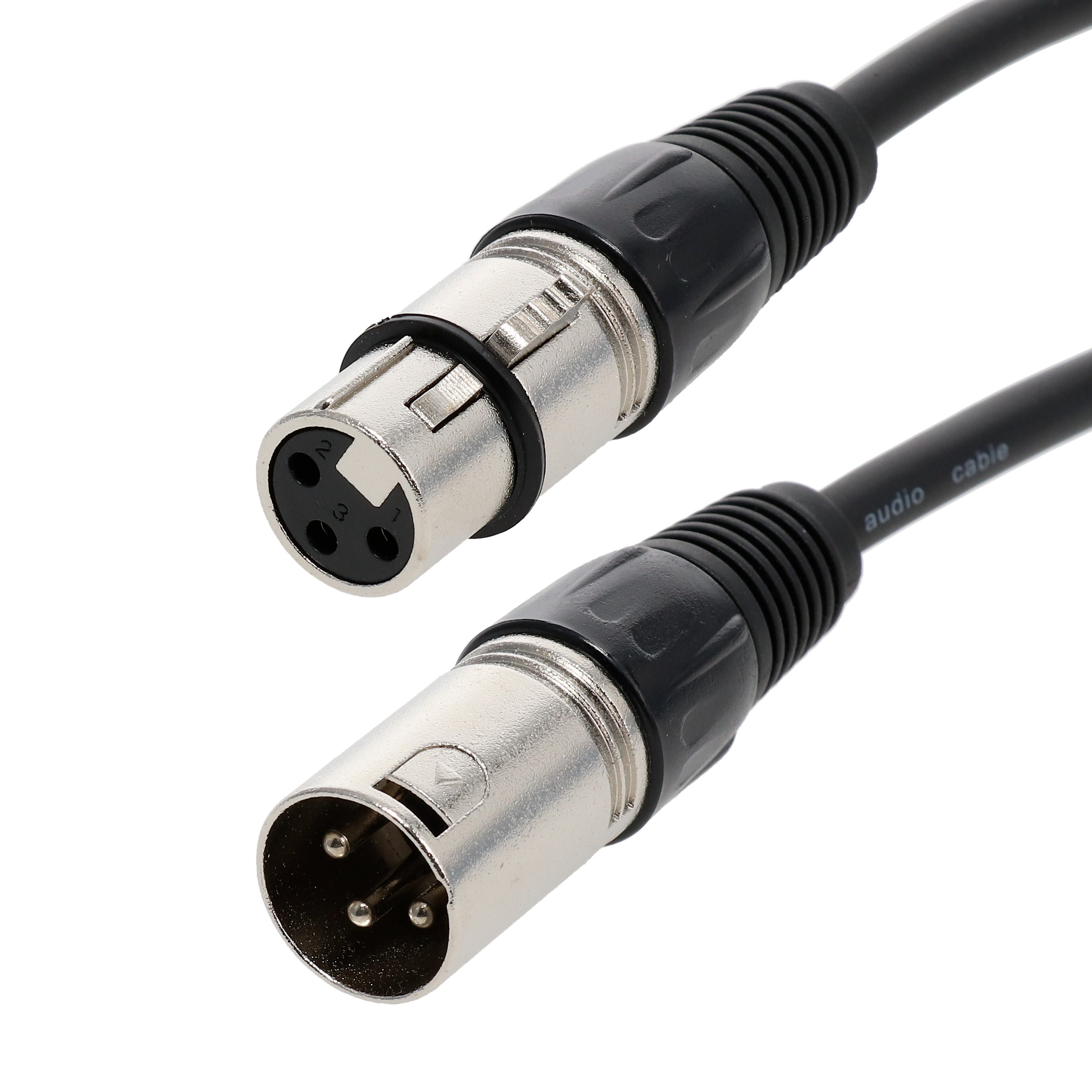 Erard - Cordon XLR 3b Malr / XLR 3b Femelle - noir - 5 m