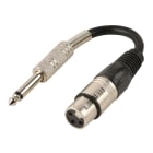 Erard - Cordon XLR 3b F / Jack 6.35 M mono - noir - 0.5 m
