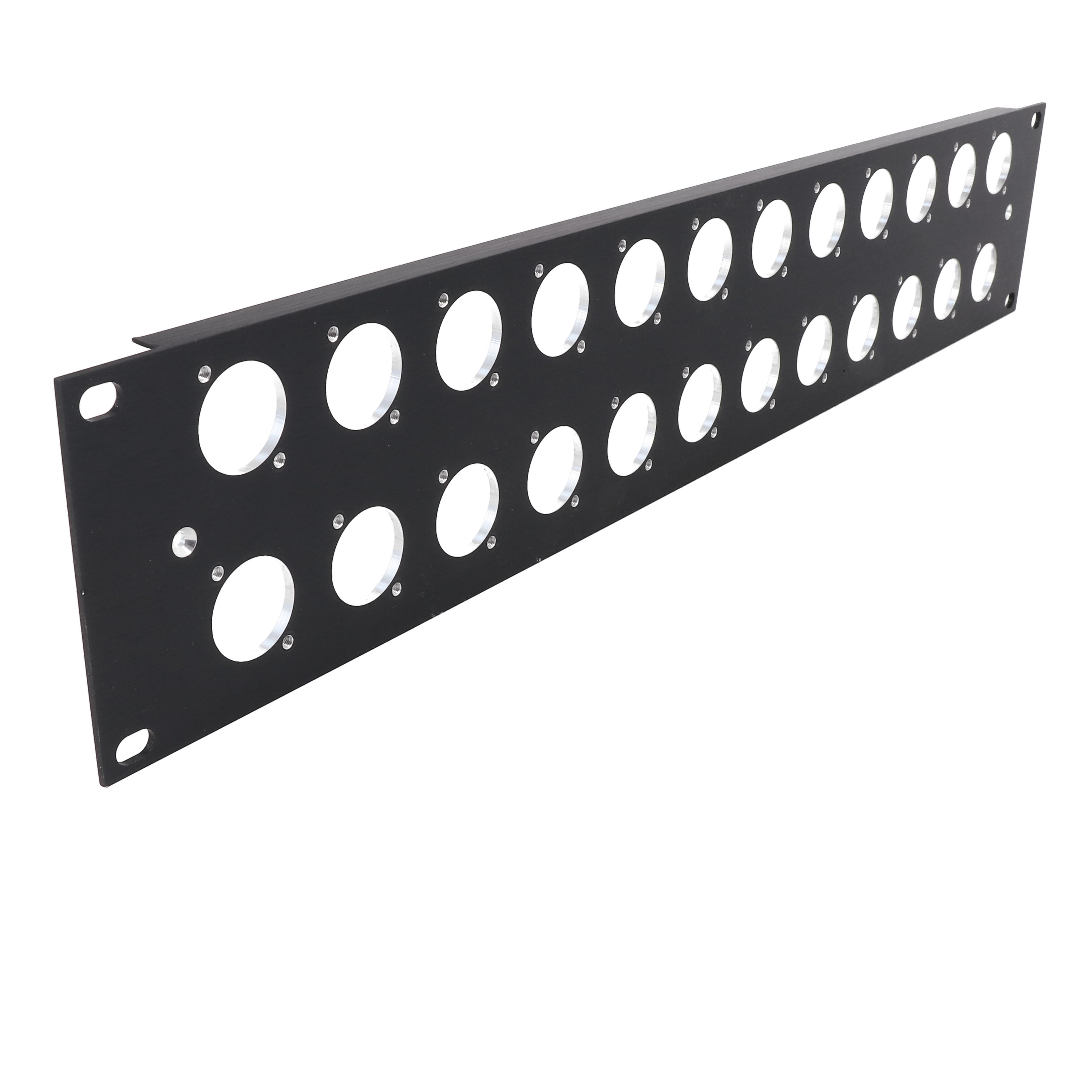 Erard - Panneau de brassage - 24 empreintres série D - 2U - noir