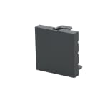 Erard - Obturateur 2 modules 45*45 compatible support Legrand - anthracite