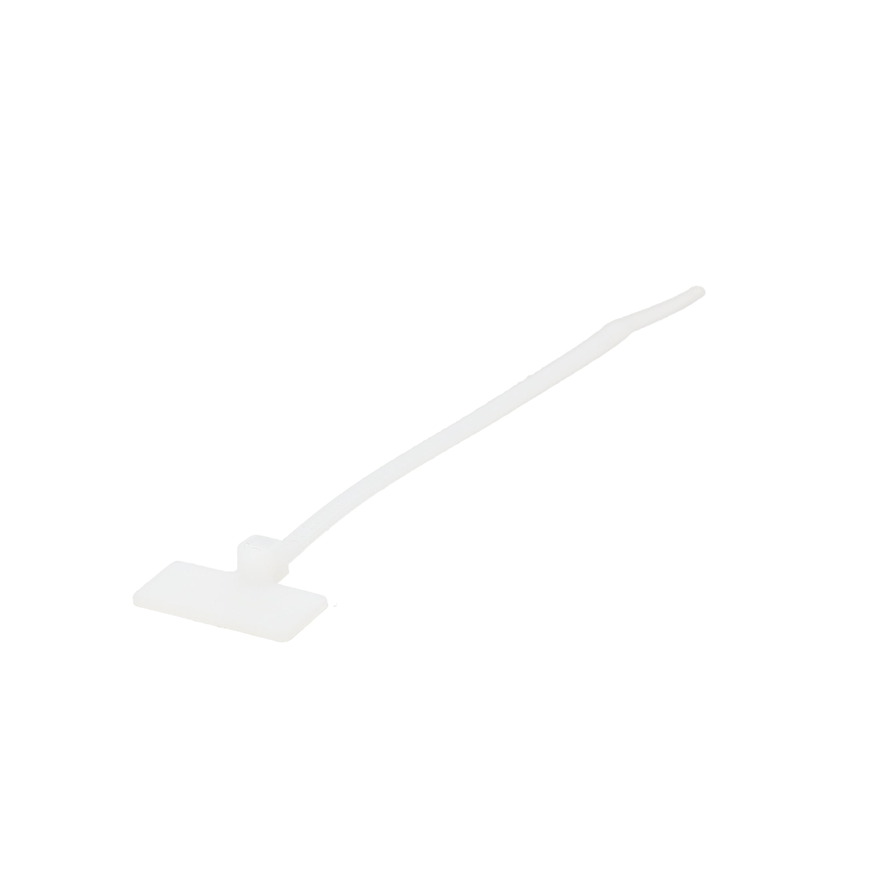 Erard - Collier de serrage avec étiquette blanc 110 x 2,5mm