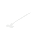 Erard - Collier de serrage avec étiquette blanc 110 x 2,5mm