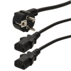 Erard - Cordon d'alimentation - (2 P + T) M / 2 x C13 F - coudée - 1m80