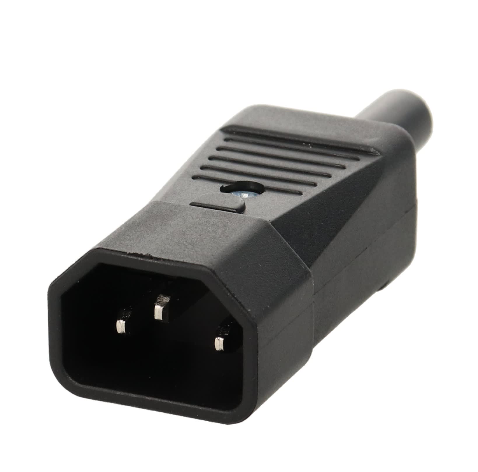 Erard - Connecteur IEC C14 Mâle - 10A - prise PVC