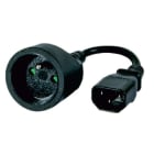 Erard - Cordon d'alimentation IEC 14 M / 2P+T F - noir -  0m20