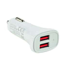 Erard - Chargeur 2 USB A F - sur allume-cigare - 2 x 5V2.4A (Smart Charge) - blanc