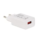 Erard - Chargeur USB A F - sur secteur 230V - 5V/2.4A (Smart Charge) - 12 W - blanc mat
