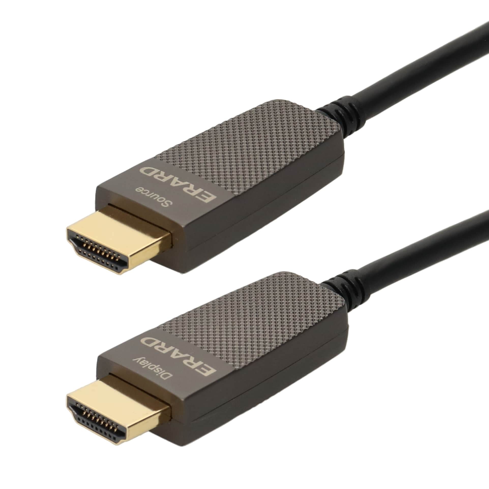 Erard - Cordon AOC HDMI 2.1b A M/M - fibre optique - UHD 8K/60ips HDR 4:4:4 - OR - 10m