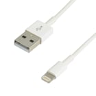 Erard - Cordon USB 1m 2.0 A M/Lightning M - 480 Mbps - 2.4A - licence Apple MFI -blanc