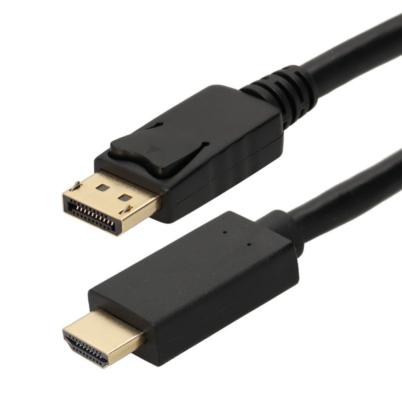 Erard - Cordon DisplayPort 1.2 M vers HDMI A M - 4K/60ips HDR 4:4:4 - OR - 3m