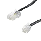 Erard - Cordon RJ11 - 3m -M / RJ45 M - haut-débit ADSL - gaine pvc plate noire