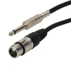 Erard - Cordon XLR 3b F / Jack 6.35 M mono - noir - 3 m