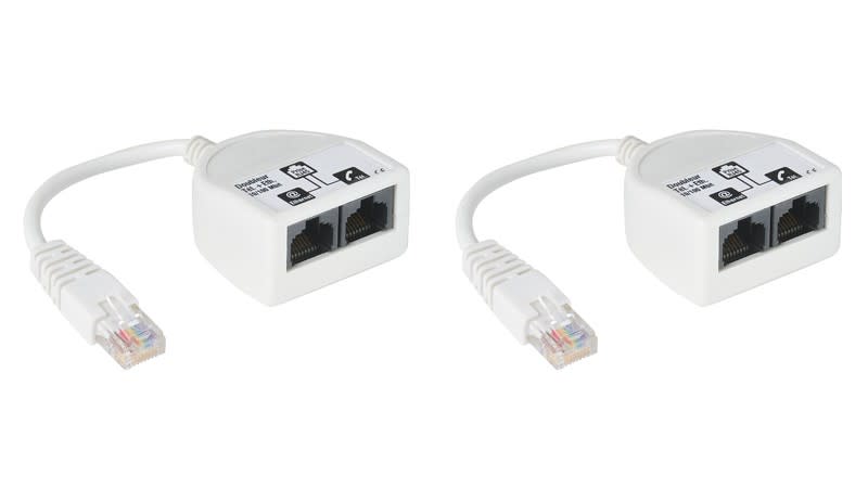 Erard - Coupleur/découpleur RJ45 - Internet et téléphone analogique