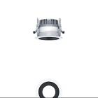 Thorn - Plafonnier encastré à LED - PANOS R R100 1k-9TW LDO L BK WH