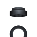 Thorn - Plafonnier à LED semi-apparent - PANOS SR R200 3k-940 LDO BK BK