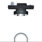 Thorn - Lumi. LED plat montage apparent sur rail - PANOS T R150 1k-940 LDO TEC AL BK