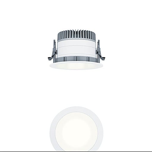 Thorn - Plafonnier encastré à LED - PANOS EVO R150H 15W LED840 WV0-10 WH WH