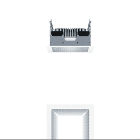 Thorn - Plafonnier encastré à LED - PANOS EVO Q140L 15W LED840 LDO FAL WH