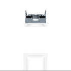 Thorn - Plafonnier encastré à LED - PANOS EVO Q140L 15W LED840 LDO WH WH