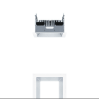 Thorn - Plafonnier encastré à LED - PANOS EVO Q140L 15W LED840 SWI SM WH