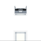 Thorn - Plafonnier encastré à LED - PANOS EVO Q140L 9W LED830 LDO SM WH