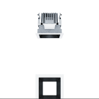 Thorn - Plafonnier à diodes encastré - PANOS - P-INF Q100L LED750-927-65 LDO BK WH