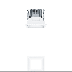 Thorn - Plafonnier encastré à LED - PANOS - P-INF Q100L LED1600-930 LDO WH TL