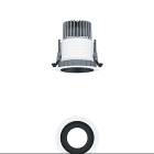 Thorn - Plafonnier à diodes encastré - PANOS - P-INF R100H LED750-927-65 LDO BK WH