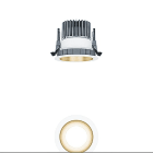 Thorn - Plafonnier encastré à LED - PANOS EVO R100L 9W LED840 SWI GD WH