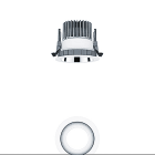 Thorn - Plafonnier encastré à LED - PANOS EVO R100L 9W LED830 LDO AL WH