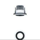 Thorn - Plafonnier encastré à LED - PANOS - P-INF R100L LED1000-930 LDO BK WH