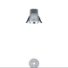 Thorn - Plafonnier encastré à LED - PANOS EVO R68 10W LED840 SP-FAL WH