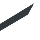 Thorn - Profilé-cache en H 45° - SUI 3PH/L3+DALI TRACK PROF-H 1X2M BK