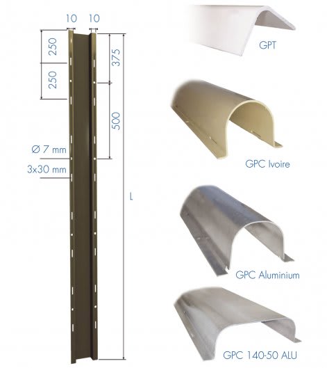 SM-CI - Goulotte de protection grise