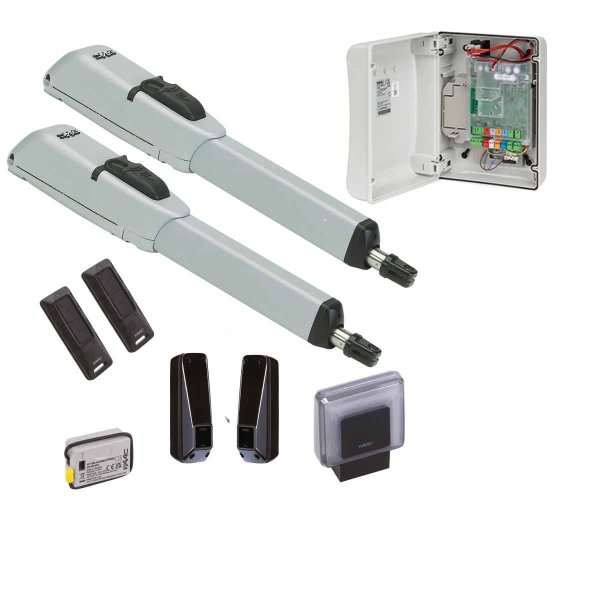 Faac - LongMaster Kit, vantail max 4m. Opérateurs électromécaniques 415L 24V