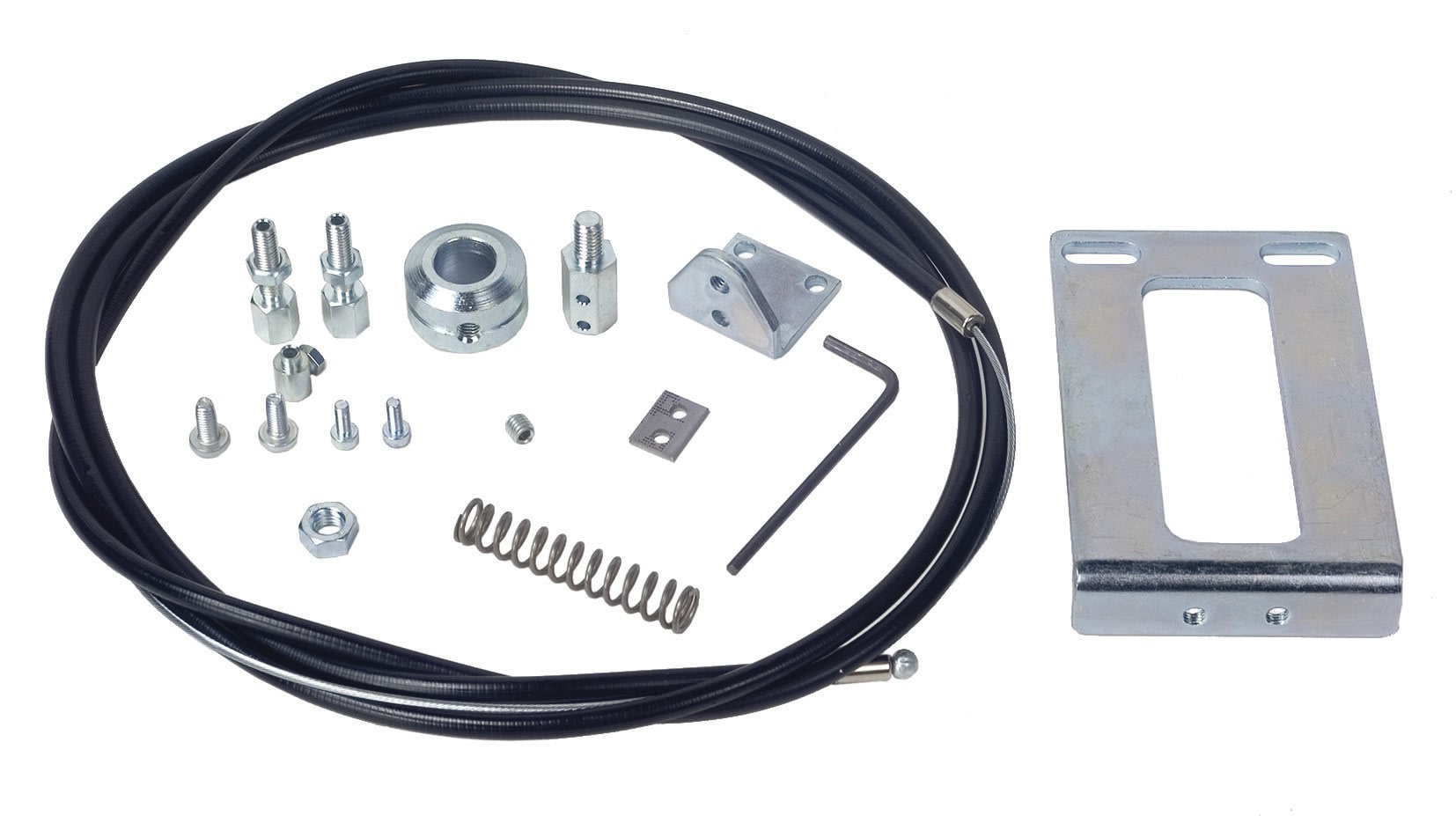 Faac - kit de deverrouillage exterieur pour porte de garage (cable+gaine+accessoires)