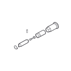 Faac - 615 - deverrouillage exterieur par cle triangulaire pour barrieres 610 et 615