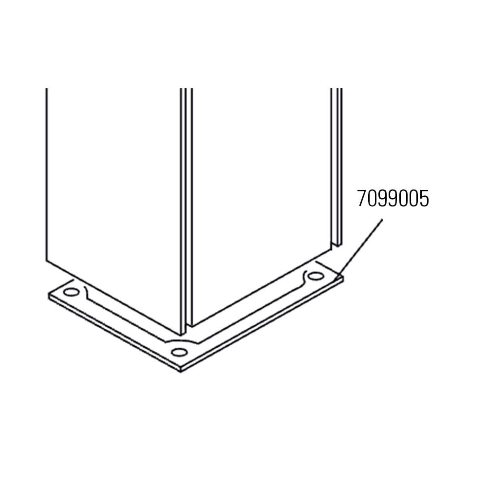Faac - joints plat. piece detachee pour operateur 560 et 580, et barriere 630