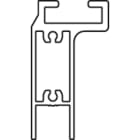 Faac - traverse horizontale haute avec accroche chariot 5200mm anodise
