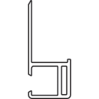 Faac - profile vertical butee 5200mm anodise