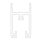 Faac - profile vertical tk35 heavy 5500mm alu naturel