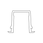 Faac - profile guide sol tk35 5500mm a inserer dans la traverse basse