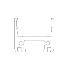 Faac - profile vertical tk35 compact 5500mm alu naturel