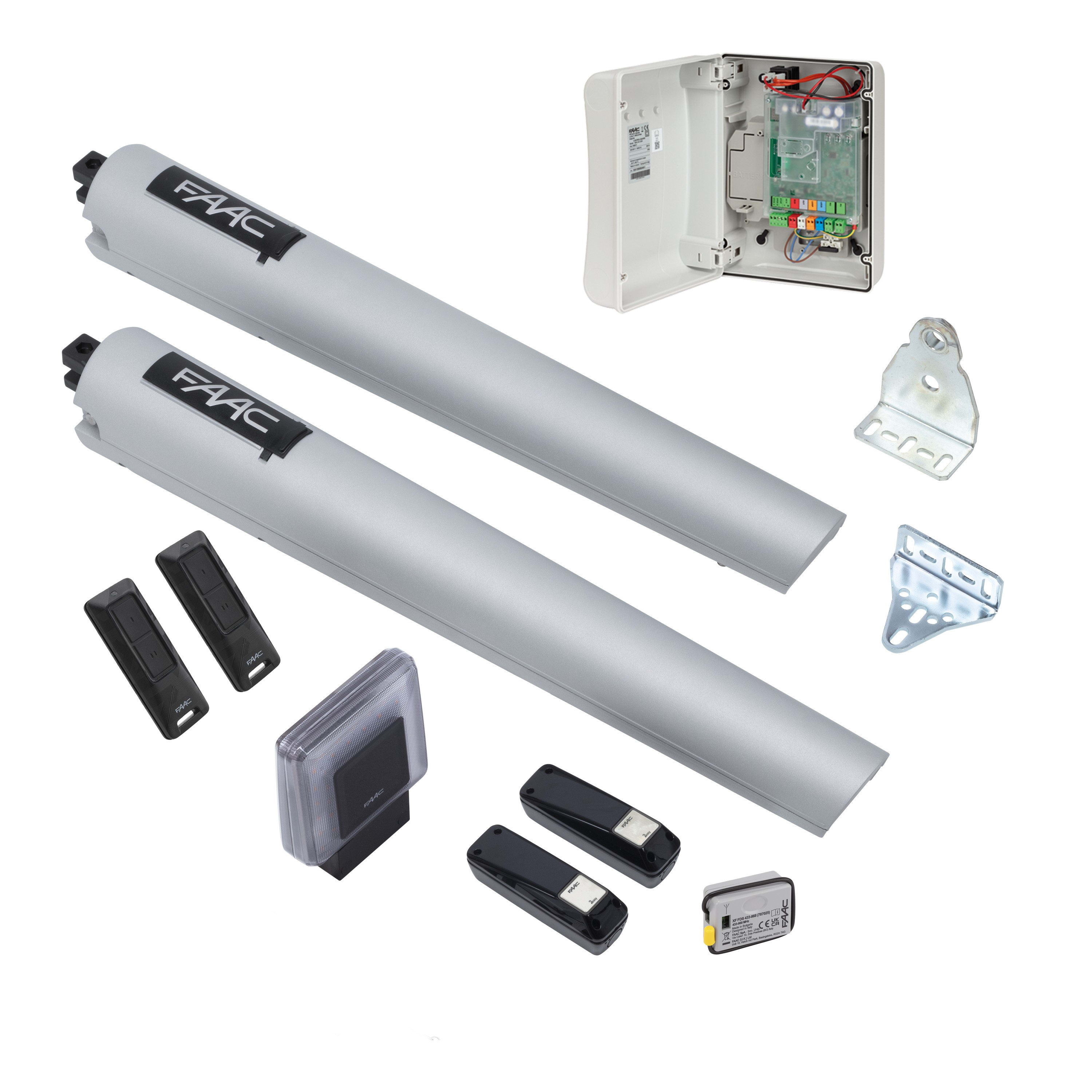 Faac - HANDY Kit , Pour vantail max 2,7m. Opérateurs électromécaniques S418 24V