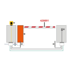 Faac - lisse rectangulaire 4815mm pour barrieres 615, 620 et 640
